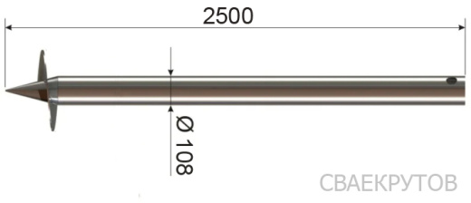 Фундамент на винтовых сваях 6x4м